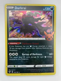 Pokemon TCG Darkrai Promo (Trick or Trade Halloween) 105/189 P-1 - Image 1