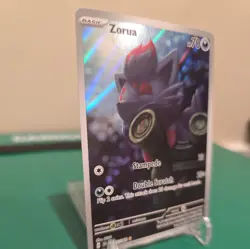Pokemon Zorua 75/64 NM Shrouded Fable Illustration Rare - Image 2