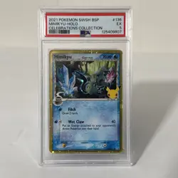 2021 POKEMON SWSH PROMO CELEBRATIONS COLLECTION #136 MIMIKYU-HOLO PSA 5 - Image 1