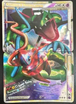 Pokemon Rayquaza & Deoxys Legend 89/90 + 90/90 (both) Undaunted Holofoil LP - Image 1