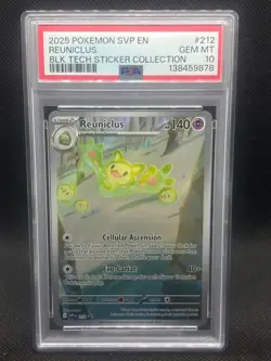 2025 POKEMON SVP EN-SV BLACK STAR PROMO #212 REUNICLUS PSA 10 - Image 1