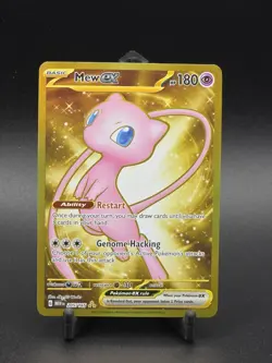 Pokemon TCG Mew EX Hyper Rare Gold Holo Card Scarlet & Violet 151 Series - Image 1