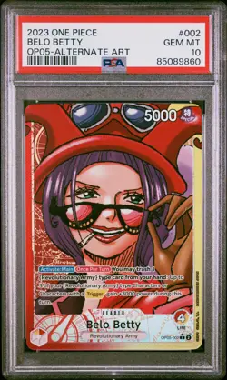 Belo Betty OP05-002 PSA 10 Alt Art Leader One Piece Awakening Of The New Era #1 - Image 2