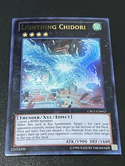 Yugioh Lightning Chidori CBLZ-EN052 Ultra Rare UNLIMITED NM - Image 1