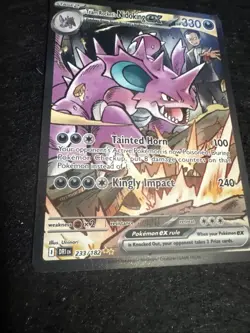 Pokemon TCG Team Rocket’s Nidoking EX 233/182 Destined Rivals SIR NM/M - Image 2