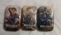One Piece Tin Pack Set Vol 2 Set of 3 | TS-02 OP-13 | Sealed Bandai - Image 1
