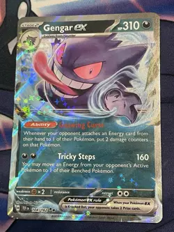 Gengar ex - 104/162 Pokemon TCG Double Rare SV05: Temporal Forces Near Mint - Image 1