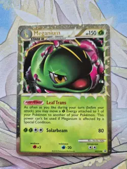 Meganium Prime HGSS08 Holo Promo Pokemon TCG Card Heartgold & Soulsilver LP - Image 1