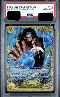 Bartholomew Kuma OP12-#119 SEC RARE English Legacy Of The Master PSA 10 - Image 1
