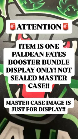 CASE FRESH Pokemon Paldean Fates Booster Bundle Display - SEALED 1 DISPLAY ONLY - Image 5