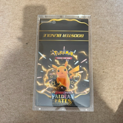 Pokemon Paldean Fates Booster Bundle Display Case Sealed No Rips Acrylic Case - Image 1
