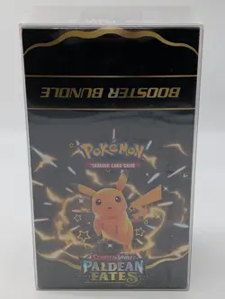 Pokemon TCG S&V Paldean Fates Booster Bundle Display SEALED w/Plastic Case - Image 1