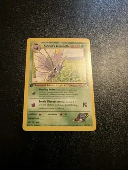 Sabrina's Venomoth 034/132 Gym Heroes 1st Edition LP - Image 1