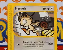Meowth 121/165 Expedition Base Set E-Series Pokemon Card 2002 LP - Image 3