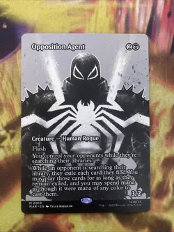 Opposition Agent Borderless Spider-Man MTG M 0019 MAR Marvel Regular Non Foil - Image 1