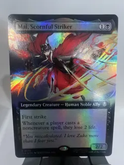 MTG, Mai, Scornful Striker FOIL (Extended Art) 374 NM Avatar: The Last Airbender - Image 1