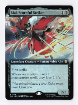 Mai, Scornful Striker (Extended Art) (Foil) MTG Avatar: The Last Airbender (TLA) - Image 1