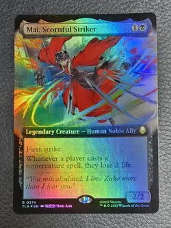 Mai, Scornful Striker (Extended Art) Avatar The Last Airbender Foil MTG NM Magic - Image 1