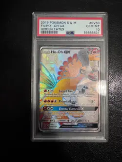 2019 Pokemon Sun & Moon Ho-Oh GX SV50/SV94 Hidden Fates: Shiny Vault Holo - Image 1