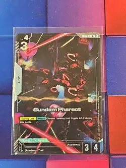 Gundam Card Game Newtype Rising GD01-071 R+ Gundam Pharact Art English Fast Ship - Image 1