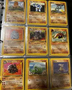 Vintage Pokemon Binder Collection Lot Wotc 80 Cards Holos English Hp-Lp Base Set - Image 5