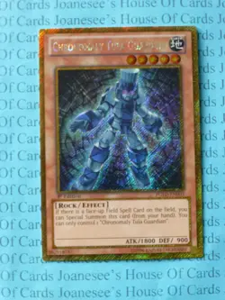 Chronomaly Tula Guardian PGLD-EN003 Gold Secret Rare Yu-Gi-Oh Card 1st New - Image 1