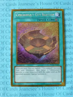 Chronomaly City Babylon PGLD-EN008 Gold Secret Rare Yu-Gi-Oh Card 1st Edit New - Image 2