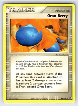 Oran Berry 80/106 2005 EX Emerald Pokemon Card Nintendo Uncommon Trainer- Nm/Vlp - Image 1