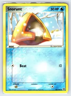 Snorunt 64/106 2005 EX Emerald Pokemon Card Nintendo Non Holo Common - Vlp - Image 1