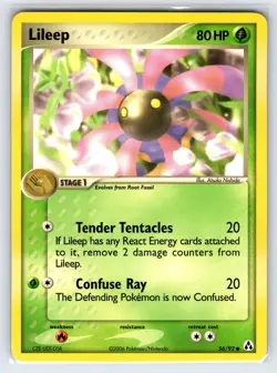 Lileep 56/92 2006 EX Legend Maker Pokemon Card Non Holo Common - Nm/Vlp - Image 1