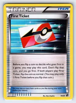 First Ticket 19/20 2012 B&W Dragon Vault Pokemon Card Exclusive Holo Rare - Vlp - Image 1