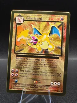 Charizard 4/102 Pokemon Celebrations Gold Metal Card Ultra Premium Collection NM - Image 1