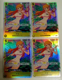 🔥 Nami OP08-106 SR4x Playset Two Legends One Piece Card Game Japanese 🔥 - Image 1