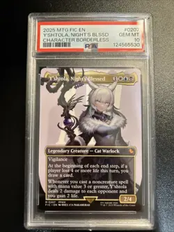 PSA 10 MTG Final Fantasy Borderless Y'shtola Night's Blessed Commander - Image 1