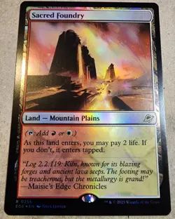 Sacred Foundry - #256 Foil - Edge of Eternities - Mtg - Image 1