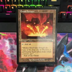 Great Furnace #187 - (NM) Commander: The Brothers' War - Retro Frame MTG - Image 1