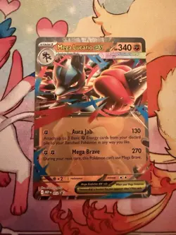 Pokemon TCG Mega Lucario Ex Black Star Promo 012 - Image 1