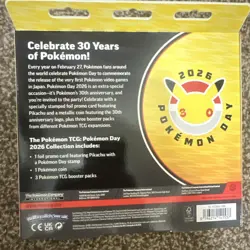 2x Pokemon Day 2026 Collection Box Bundle 30th Anniv Pikachu Promo Sealed New - Image 2