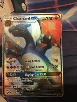 Charizard GX SV49/SV94 Full Art Holo Pokemon TCG Hidden Fates Shiny Vault NM - Image 1