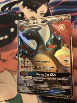 Charizard GX SV49/SV94 Full Art Holo Pokemon TCG Hidden Fates Shiny Vault NM - Image 3