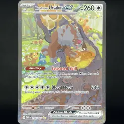 Pokemon TCG Twilight Masquerade Bloodmoon Ursaluna EX SIR 216/167 NM - Image 1