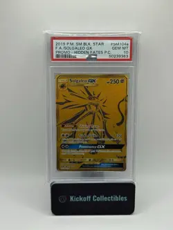 2017 Pokemon SM Hidden Fates Collection Promo SM104a Solgaleo GX PSA 10 - Image 1