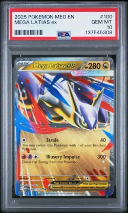 (PSA 10) Pokemon: Mega Evolutions - Mega Latias ex #100 [Double Rare] - Image 1