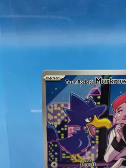 Pokemon TCG Team Rocket's Murkrow 200/182 Near Mint Near Mint Condition - Image 3