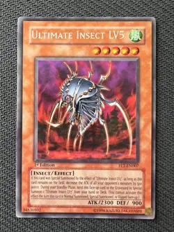 Yugioh Ultimate Insect LV5 1st Edition Rare FET-EN007 LP/NM - Image 1