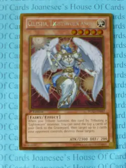 Celestia, Lightsworn Angel PGLD-EN087 Gold Rare Yu-Gi-Oh Card 1st Edition New - Image 2