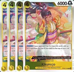 One Piece TCG - 4er Playset - OP06-104 Kikunojo R/EN/NM - Image 1