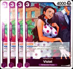 One Piece TCG - 4er Playset - OP10-062 Violet R/NM/EN - Image 1