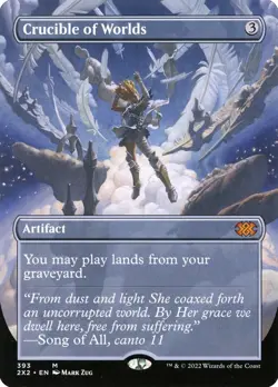 Crucible of Worlds (BORDERLESS) MTG | NM/EX | Double Masters 2022 - Image 1