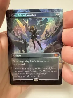 Crucible Of Worlds (Double Masters 2X2) Borderless Foil NM 393 MTG - Image 1